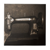 Vintage Nähmaschine Fliese (Vorderseite)