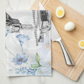 Vintage Nähmaschine Geschirrtuch (Viertel Falte)