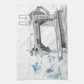 Vintage Nähmaschine Geschirrtuch (Vertikal)