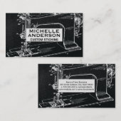 Vintage Nähmaschine | Hintergrund Visitenkarte (Vorne/Hinten)