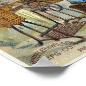 Vintage Nähmaschine Illustrationspaket Poster (Ecke)