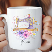 Vintage Nähmaschine Kaffeetasse