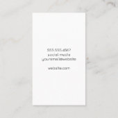 Vintage Nähmaschine | Leather Texture Border Visitenkarte (Rückseite)