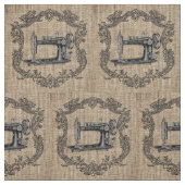 Vintage Nähmaschine-Leinwand Stoff (Muster)