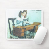 Vintage Nähmaschine Mousepad (Mit Mouse)