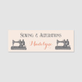 Vintage Nähmaschine Nähmaschine Schneider Namensschild (Vorderseite)