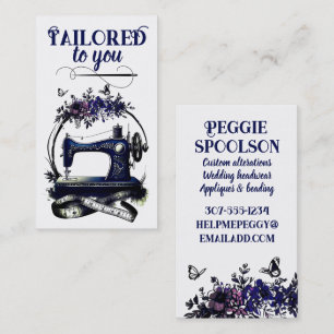 Vintage Nähmaschine Nahtspannquilterkarte Visitenkarte