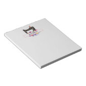 Vintage Nähmaschine Personalisiert Notizblock (angewinkelt)