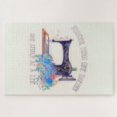 Vintage Nähmaschine Puzzle (Horizontal)