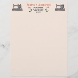 Vintage Nähmaschine Schneider Briefbogen