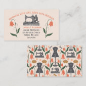 Vintage Nähmaschine Schneider Visitenkarte (Vorne/Hinten)