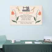 Vintage Nähmaschine Seamstress Banner (Messeveranstaltung)