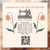 Vintage Nähmaschine Seamstress Fensteraufkleber (Blatt 2)