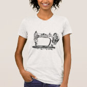Vintage Nähmaschine T-Shirt (Vorderseite)