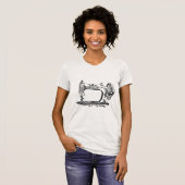 Vintage Nähmaschine T-Shirt (Vorne ganz)