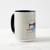 Vintage Nähmaschine Tasse (Vorderseite Links)