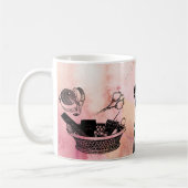Vintage Nähmaschine-u. Begriffs-Kaffeetasse Kaffeetasse (Links)
