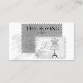 Vintage Nähmaschine Visitenkarte (Vorderseite)