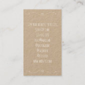 Vintage Nähmaschine Visitenkarte (Rückseite)