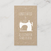 Vintage Nähmaschine Visitenkarte (Vorderseite)