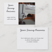 Vintage Nähmaschinegeschäftskarten Visitenkarte (Vorne/Hinten)