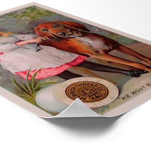 Vintage Nähmaske Poster (Ecke)