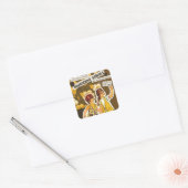 "Vintage Nähmuster Art" Selfie Stickers (Umschlag)