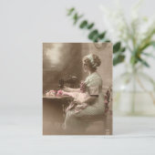Vintage Nähpostkarte Postkarte (Stehend Vorderseite)