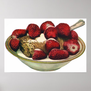 Vintage Nahrungsmittelgesunde Frühstückskost- aus Poster