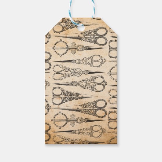 Vintage Nähschere Geschenkanhänger (Vorderseite)