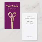 Vintage Nähschere Schneider Visitenkarte (Vorne/Hinten)