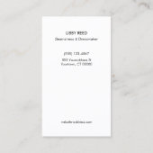 Vintage Nähschere Schneider Visitenkarte (Rückseite)