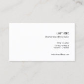 Vintage Nähschere Schneider Visitenkarte (Rückseite)