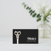 Vintage Nähschere Schneider Visitenkarte (Stehend Vorderseite)