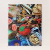 Vintage Nähstückchen & Bobs Jigsaw Puzzle (Vertikal)