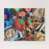 Vintage Nähstückchen & Bobs Jigsaw Puzzle (Horizontal)