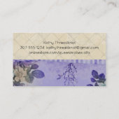 Vintage Nähthimmel für die Stickerei der Busi Visitenkarte (Rückseite)