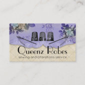 Vintage Nähthimmel für die Stickerei der Busi Visitenkarte (Vorderseite)