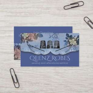 Vintage Nähthimmel für die Stickerei der Busi Visitenkarte