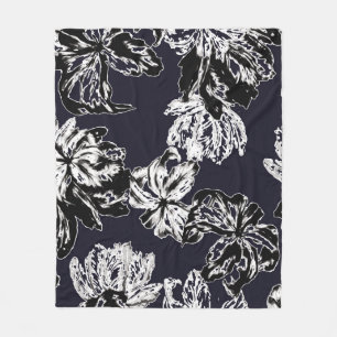Vintage nahtlose Blume und Blumenmuster Fleecedecke