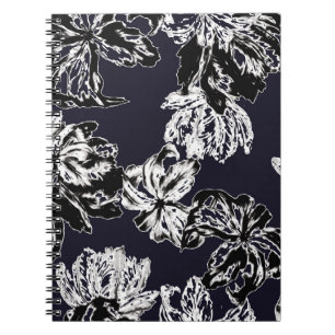 Vintage nahtlose Blume und Blumenmuster Notizblock