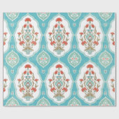 Vintage, nahtlose Blumenmuster im orientalischen S Geschenkpapier (Flach)