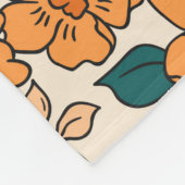 Vintage nahtlose Blumenmuster. Liberty-Stil Fleecedecke (Ecke)