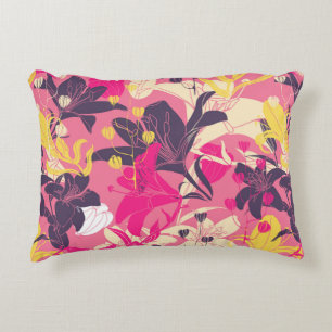 Vintage nahtlose Blumenmuster. Vorhangdesign. M Dekokissen