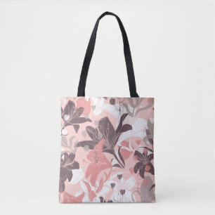 Vintage nahtlose Blumenmuster. Vorhangdesign. M Tasche