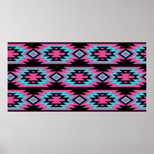Vintage, nahtlose dekorative ethnische Muster. Ame Poster (Vorne)