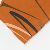Vintage, nahtlose Farbmuster mit Silhouetten Fleecedecke (Ecke)