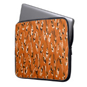 Vintage, nahtlose Farbmuster mit Silhouetten Laptopschutzhülle (Vorderseite Links)