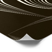 Vintage, nahtlose, monochrome Musterschmuck mit Poster (Ecke)