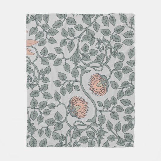Vintage, nahtlose Muster, Retro-Wallpaper Fleecedecke (Vorderseite)